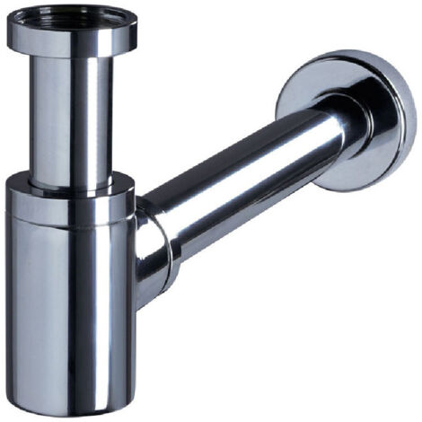 Siphon lavabo design Ø32 Mini Linéis en laiton, Wirquin 30723103, chromé