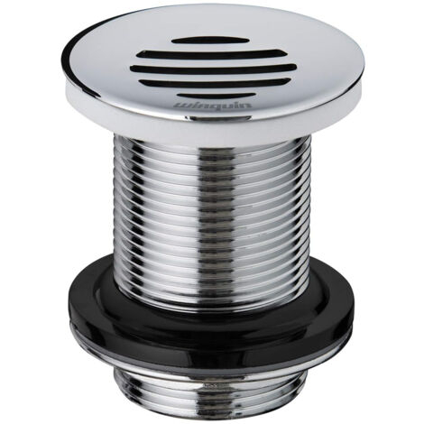 Wirquin – Bonde de lavabo Ø63 à écoulement libre – Grille incurvée – Hauteur 75mm – Écrou ergonomique pour installation facile