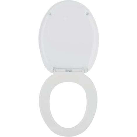Abattant WC Chut en thermodur avec frein de chut et déclipsable Wirquin 20718118, blanc