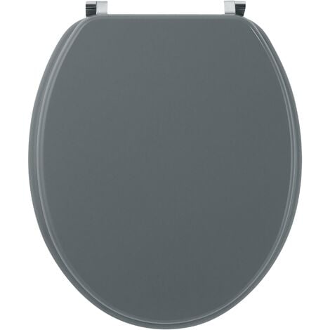 Abattant WC - en MDF avec charnières en métal réglables - WHISY