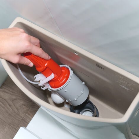 Mécanisme WC économiseur d'eau,double bouton poussoir, à étrierWIRQUIN