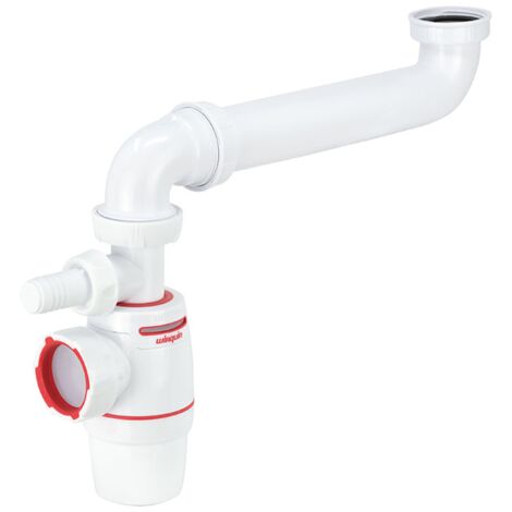 Wirquin Pro – Ensemble évier 1 bac NF avec siphon Ø40 NEO AIR – Réglable 250-295 mm – Débit 57,5 L/mn – Garde d'eau 50 mm – Anti-vide intégré