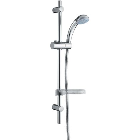 Barre de douche ROUSSEAU sans robinet - Chromé - Diamètre 25mm