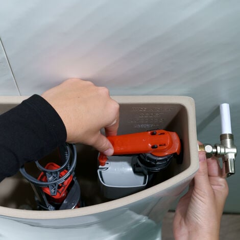 Chasse d'eau wc complète mécanisme wc double chasse Wirquin One & robinet  flotteur à alimentation
