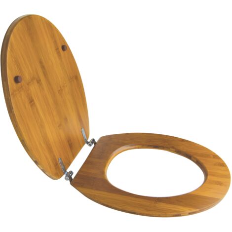Abattant WC Diplomat Bambou avec finition brute en MDF Wirquin 20723913, marron