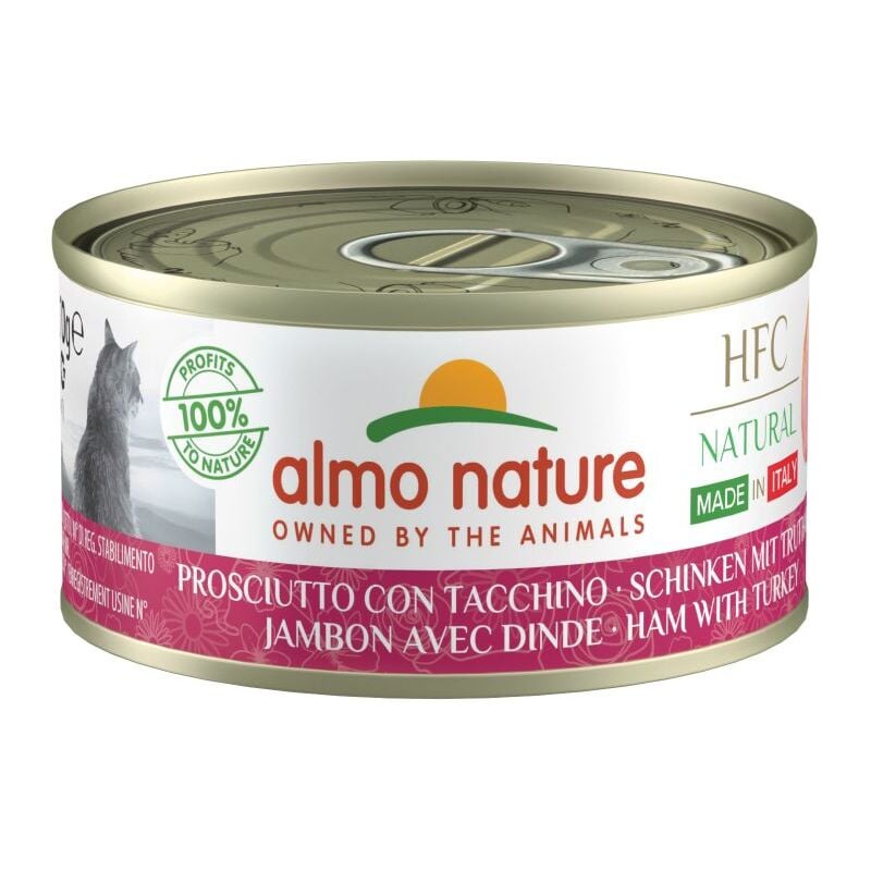 Almo Nature Gatto HFC Natural 70gr Prosciutto con Tacchino