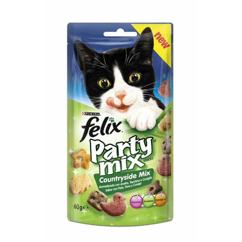 FELIX Party Mix Gatto Snack Countryside Aromatizzato con anatra