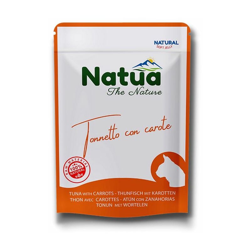 Natua Gatto Natural Busta 70gr Tonnetto con Carote