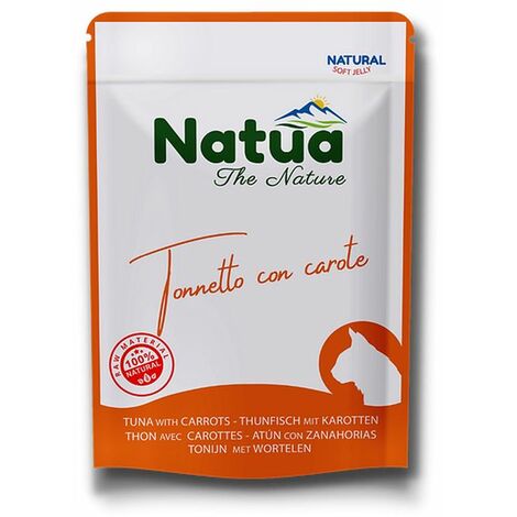 Natua Gatto Natural Busta 70gr Tonnetto con Carote