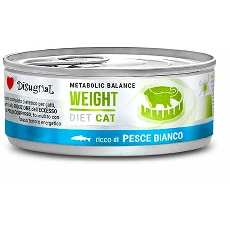 Disugual Gatto Dieta Weight 85gr Pesce Bianco