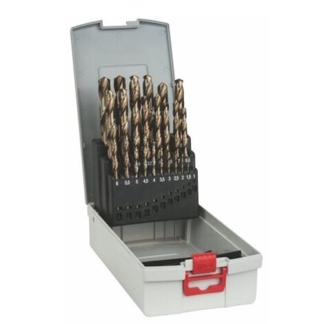 BOSCH SERIE 25 PUNTE DA 1 A 13 mm AL COBALTO PER ACCIAIO INOX HSS-CO 2608587018