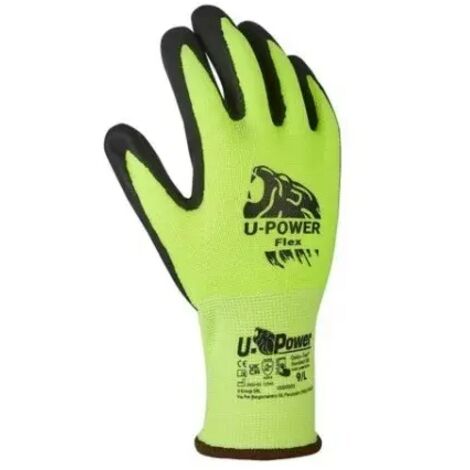 Guanti Moto Racing Ixon TORNADO AIR Nero Bianco Giallo Fluo Vendita