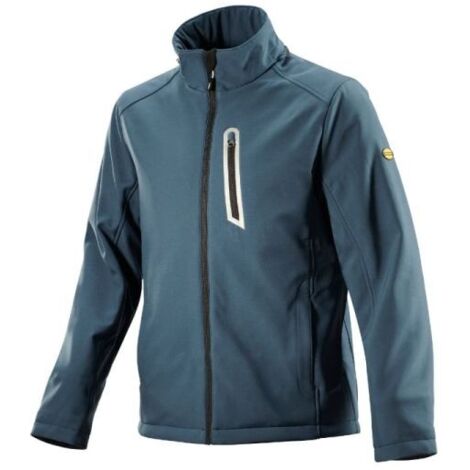 Diadora Utility - SOFTSHELL - BONDED JACKET CROSS 3XL - MOROCCAN BLUE MELANGE