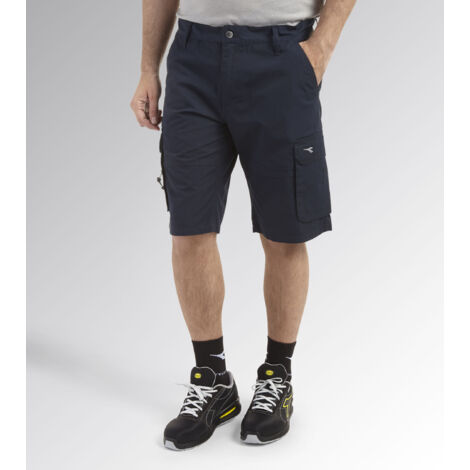 Diadora Utility WONDER II estivi 100% cotone - Pantaloncini da lavoro - S - Blu (1/5)