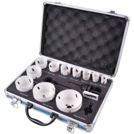 Makita Set di seghe a tazza HSS BiM speciale sanitario 14 pezzi (D-47298)