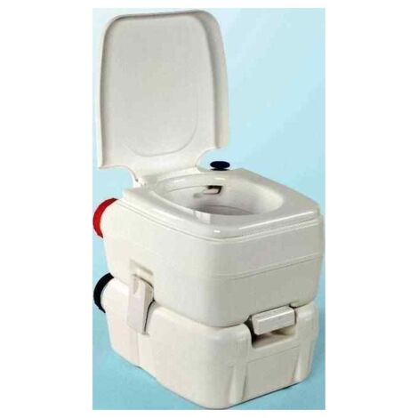WC chimique portable bi-pot H39 – Ultra-résistant – Pour caravanes et camping-cars – Vidange facile avec jet d'eau propre – Fiamma (1/4)
