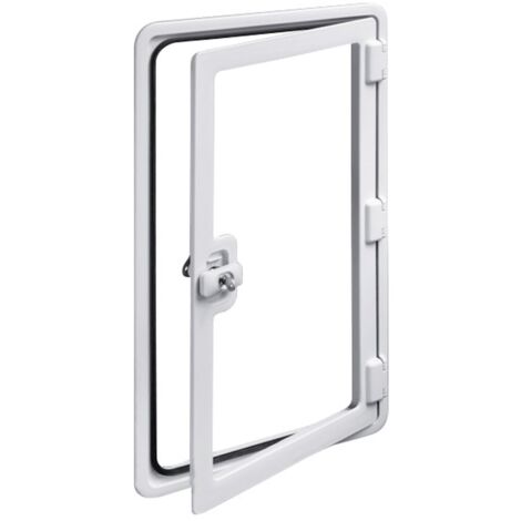 Portillon extérieur 375 x 305 mm pour caravane et camping-car (1/4)