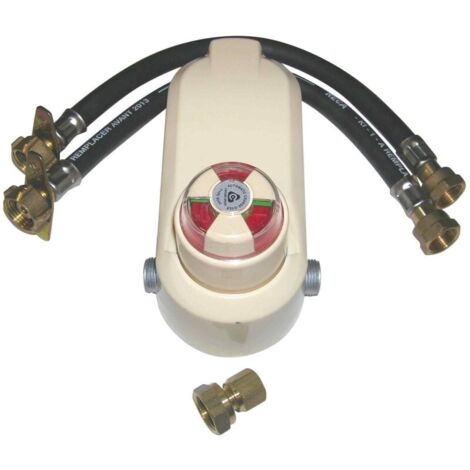 Favex – Kit 2 bouteilles propane avec inverseur automatique – Limiteur de pression 8 kg/h – Indicateur service/réserve – Détendeur 1,3 kg/h