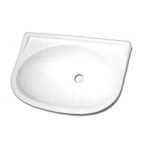 Imline – Vasque à poser 390x300x115 mm – Plastique blanc – Pour espaces restreints en caravane et camping-car – Conception fonctionnelle