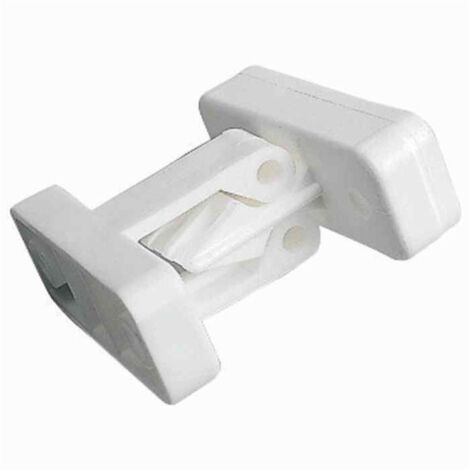 Butoir de porte blanc 47 mm – Fixation robuste pour caravane et camping-car – Résistance accrue aux vibrations – Installation facile