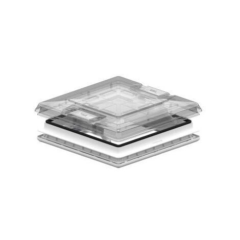 Lanterneau vent Crystal Fiamma 50x50cm pour camping-car et caravane