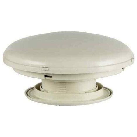 Imline – Aérateur de toit ivoire avec moustiquaire – Passage d'air 28 cm² – Perçage Ø 110 mm – Hauteur 50 mm pour camping-car et caravane
