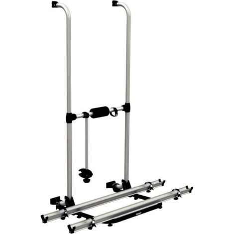 Thule – Porte-vélos pour caravane et camping-car – 2 vélos – Charge max. 50 kg – Aluminium et acier laqué – Installation facile avec crochet universel