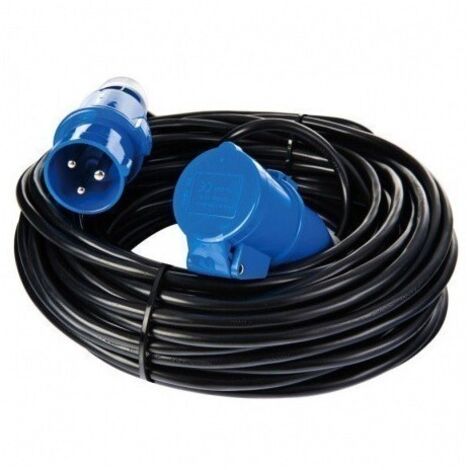Imline – Prolongateur 25 mètres 3x1,5 mm² – Prises mâle et femelle P17 – Pour camping-cars et caravanes – Connexion sécurisée (1/2)
