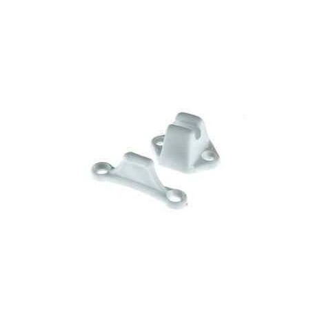 Imline – Bloc porte extérieur blanc 2 parties – Fixation robuste pour caravane et camping-car – Résistant aux intempéries – Entraînement mâle 45mm