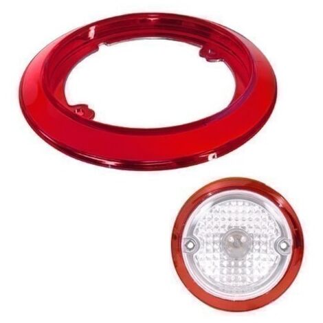 Enjoliveur de feu LED rouge pour remorque (1/3)