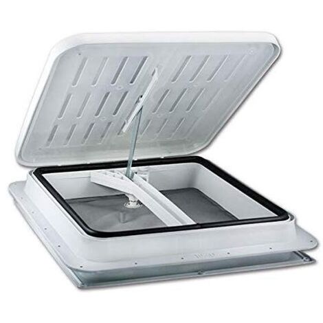Imline – Lanterneau Thermo Form TF40 gris clair avec moustiquaire – Capacité de ventilation 150 cm² – Dimensions de découpe 390 x 390 mm