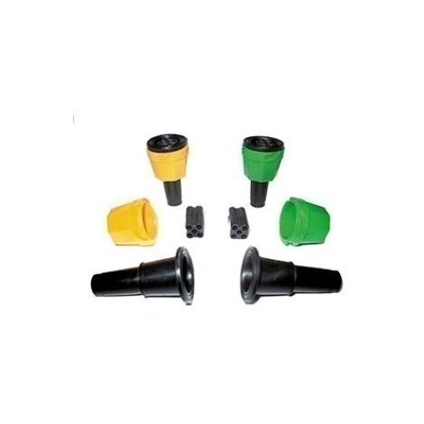 Connectique carrée jaune pour feu arrière gauche remorque – Bague jaune pour identification rapide – Installation facile et sécurisée