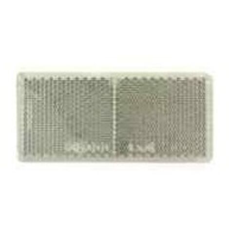 Catadioptre pour remorque autocollant blanc