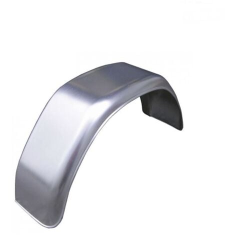 Garde-boue métal galvanisé rond 10" – Compatible toutes remorques