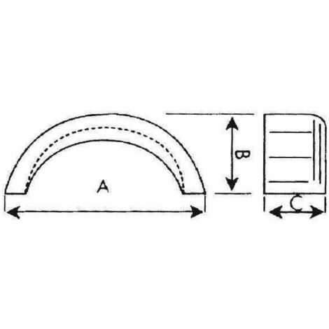 Garde-boue métal galvanisé rond 10" – Compatible toutes remorques