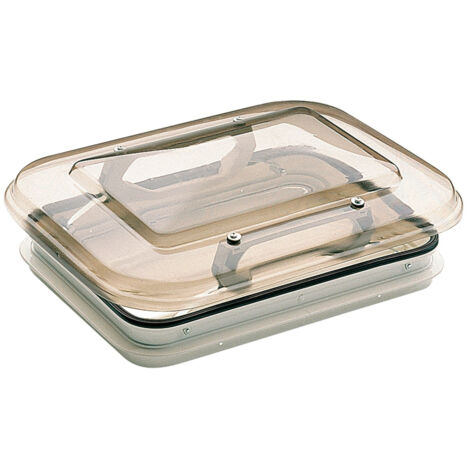 Lanterneau 500 x 350 mm avec barres de protection