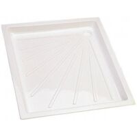 Imline – Receveur de douche à encastrer blanc 725 x 685 mm – Perçage en angle – Matériau plastique résistant à l'eau – Hauteur 50 mm