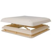 Lanterneau 400x400 cadre beige + obturateur pour camping-car et caravane