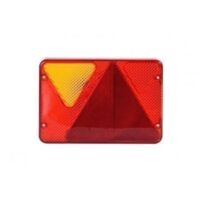 Cabochon de feu gauche AJBA RL80 – Signalisation remorque 190x135mm – Feux stop, clignotants, antibrouillard – Installation rapide – Aj.Ba