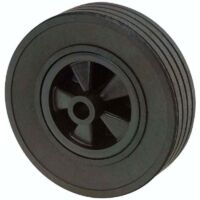 Galet en plastique plein 220mm pour roue jockey – Résistance élevée 200kg – Installation rapide sur remorque et camping-car