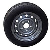 Imline – Roue de remorque 165R13C 5 trous 112mm déport 30mm – Pneu renforcé pour charges élevées – Installation facile