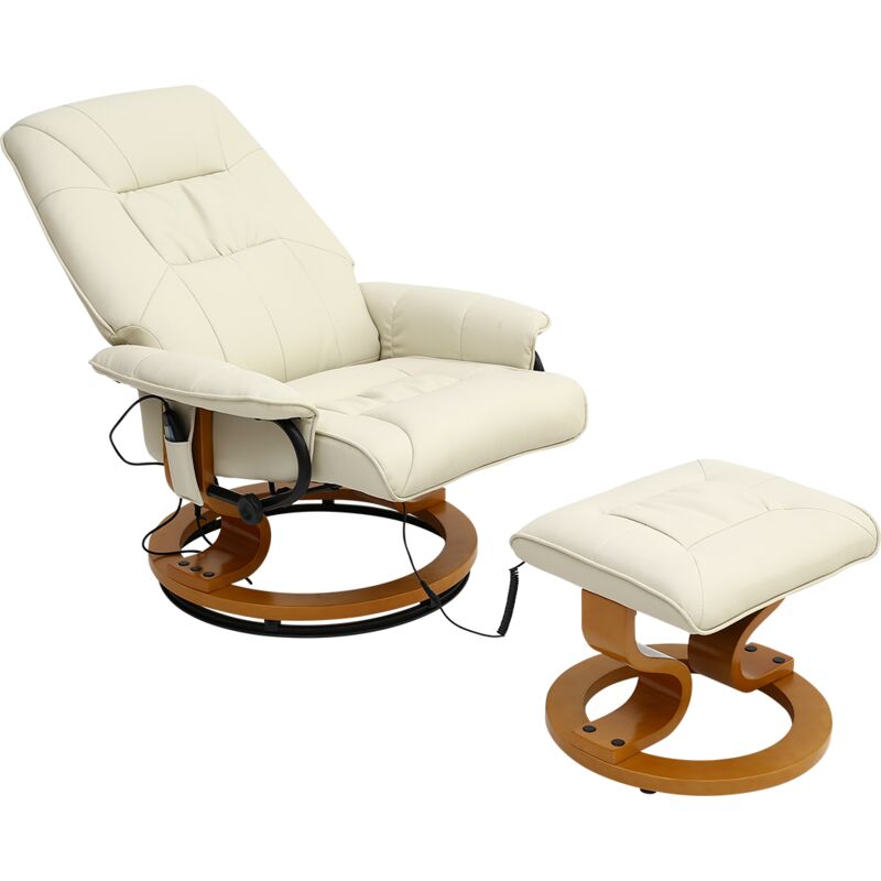 massage chair with footstool