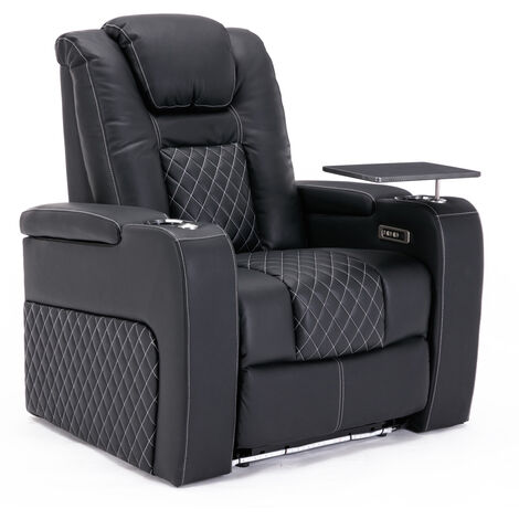 BROADWAY CINEMA CHAIR BLACK / WHITE WITH TRAY (1/5)