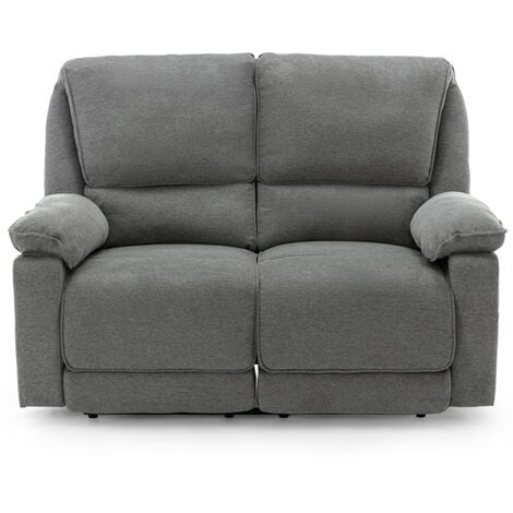 SYDNEY 1+2 SEATER FABRIC MANUAL RECLINER SOFA SET GREY