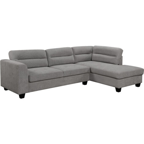 RIGA 4 SEATER FABRIC CHAISE LONGUE CORNER SOFA (1/5)