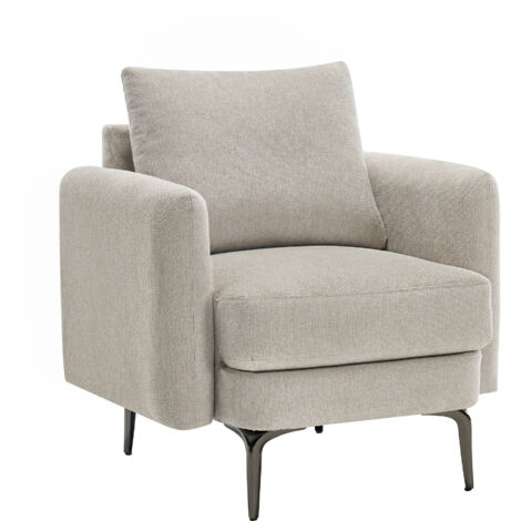 SOFIA MODERN SCANDI STYLE FABRIC LIVING ROOM CHAIR (1/5)