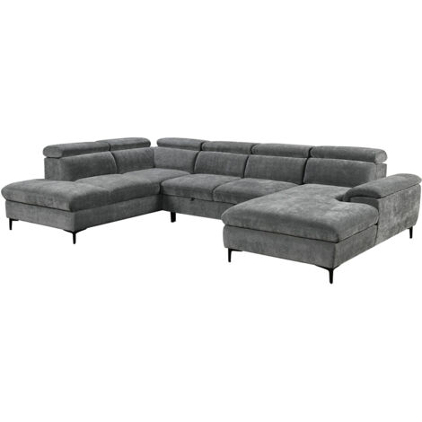 LEON FABRIC PULL OUT CORNER SOFA BED (1/5)