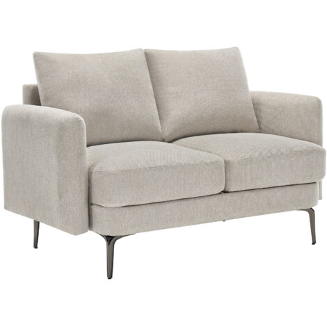 SOFIA MODERN SCANDI STYLE FABRIC LIVING ROOM 2 SEATER SOFA (1/5)