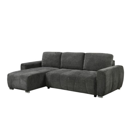 VIENNA FABRIC PULL OUT FOLDING 3 SEATER CORNER SOFA BED (1/5)