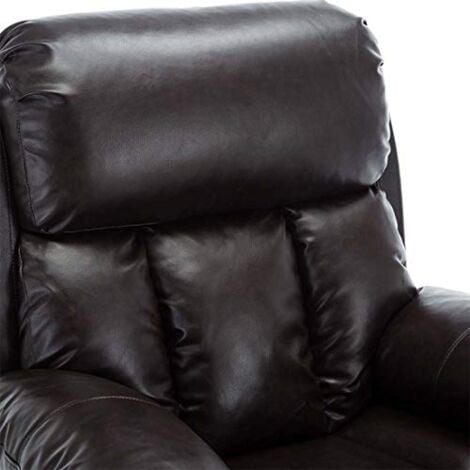 CHESTER BROWN DUAL RISE LEATHER RECLINER CHAIR
